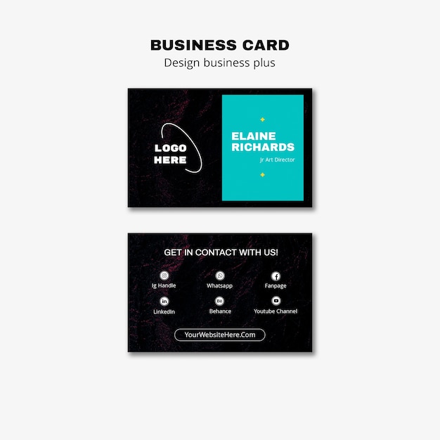 Business Card Template for Designers – Free Download