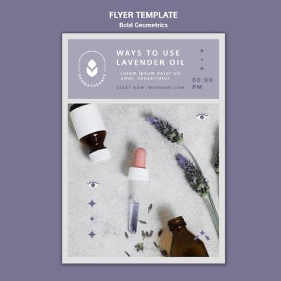 Lavender Oil Flyer Template – Free to Download