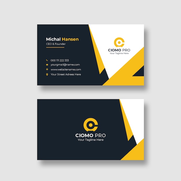 Corporate Clean Business Card Template – Free Download