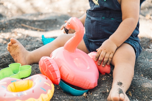 Baby Playing in Sandbox – Free Stock Photo for Download