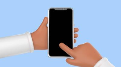 Close-Up of Plastic Hands Holding a Smartphone – Free Download