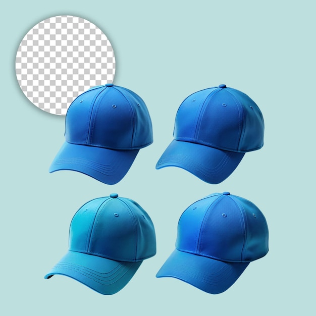 Light Blue Baseball Cap on Transparent Background – Free to Download