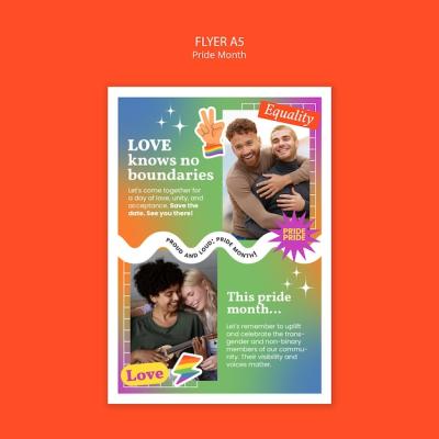 Pride Month Template Design for Creative Projects – Free Download