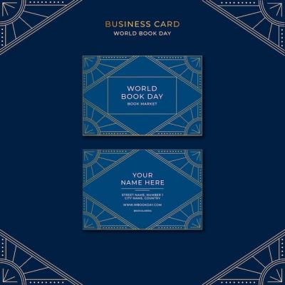 World Book Day Celebration Business Card Template – Free Download