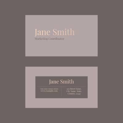 Feminine Theme Business Card Template PSD for Beauty Brands – Free Download