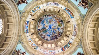 The National Palace Ceiling Interior in Barcelona – Free to Download