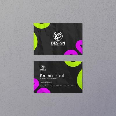 Business Card Template for Design Strategy – Free Download