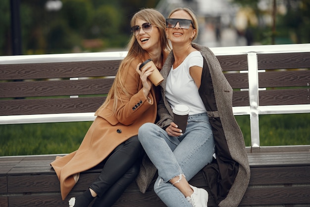 Girls Enjoying Coffee in a Spring City – Free Stock Photo, Download for Free