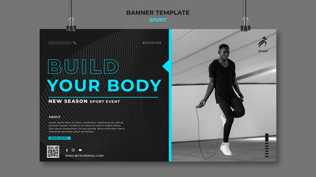 Sports Banner Template for Stunning Visuals – Free Download