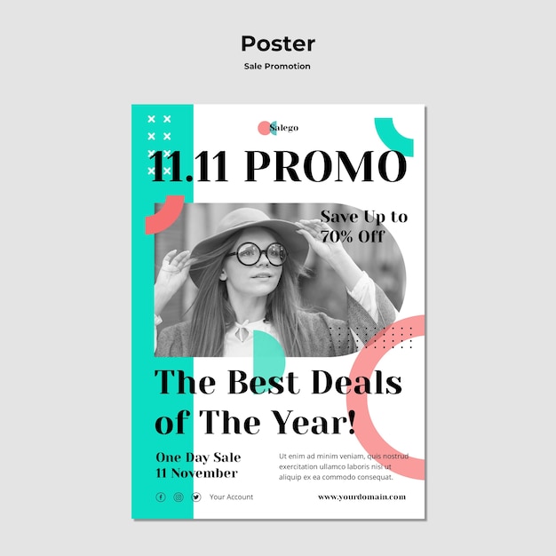 Engaging Sale Promotion Poster Template – Free Download