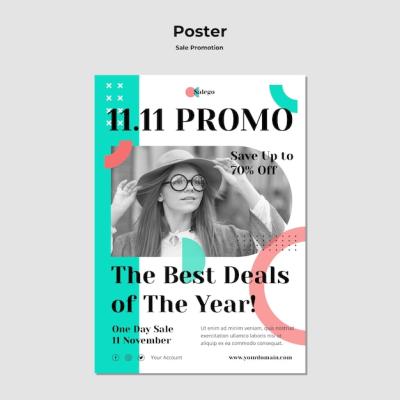 Engaging Sale Promotion Poster Template – Free Download