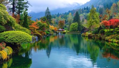 Butchart Garden River Scenic View – Free Download