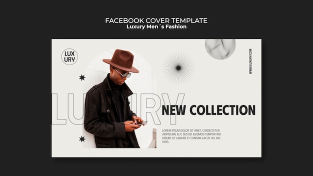 Luxury Men’s Fashion Facebook Cover Template – Free to Download