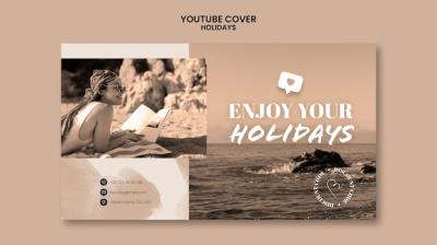 Flat Design Holiday YouTube Thumbnail Template – Free Download