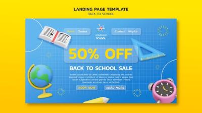 Back to School Landing Page Template – Free Download