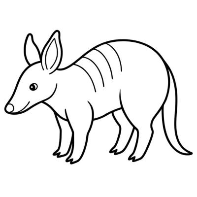 A Drawing of a Kangaroo with a Line on It – Free to Download