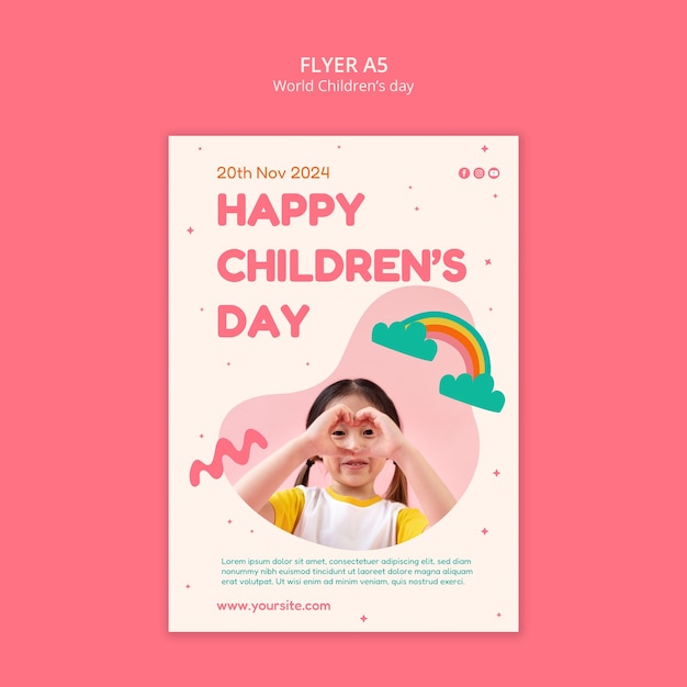 World Children’s Day Flyer Template Design – Free Download