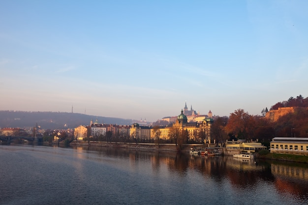 Prague from Vltava: Stunning Views of the Czech Republic – Free to Download