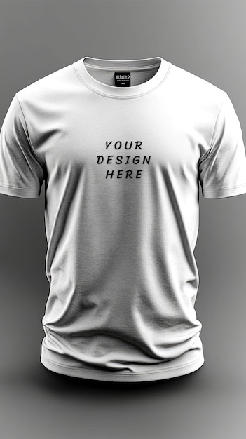 White Blank T-Shirt Mockup – Free to Download