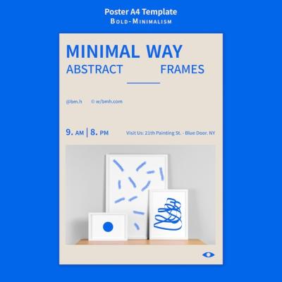 Bold Minimalism Poster Template – Free to Download