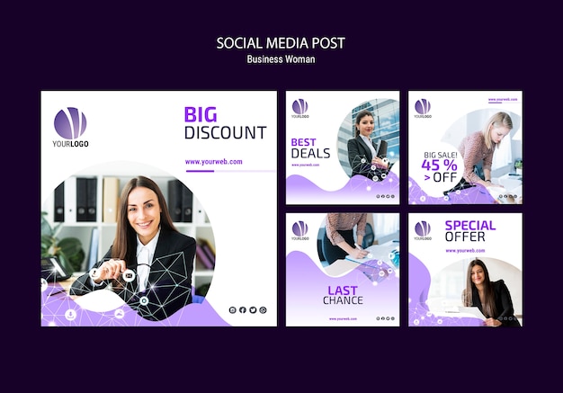 Business Social Media Post Template – Download Free Stock Photo