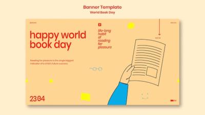 World Book Day Banner Template – Free Download