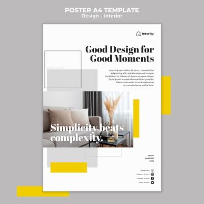 Good Interior Design Poster Template – Free Download