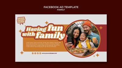 Flat Design Family Template – Free Download