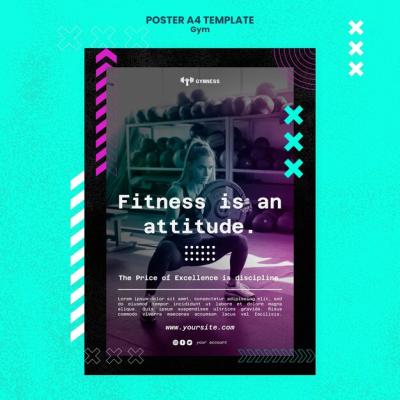 Elegant Gym Template Design – Free Download