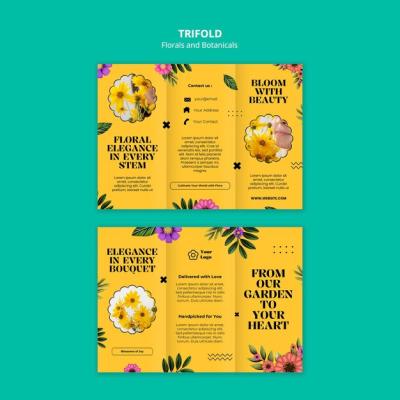 Floral Template Design for Stunning Visuals – Free Download