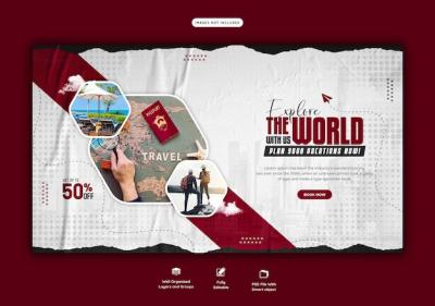 Travel and Tourism Web Banner Template – Free Download