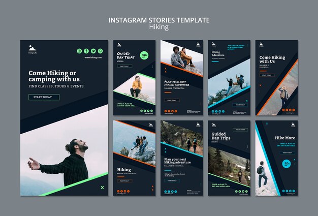 Hiking Theme Instagram Stories Template – Free Download