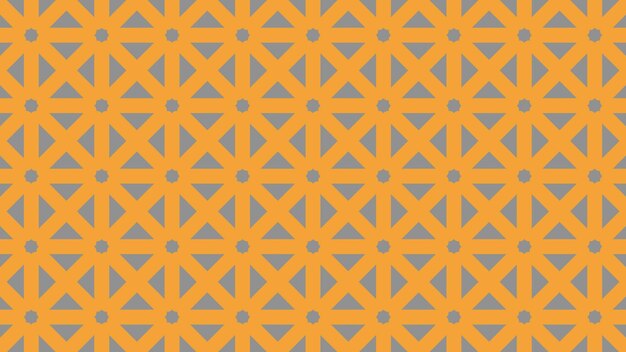 Cross Stitched Pattern on Yellow Background – Free Download