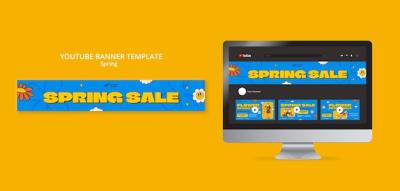 Spring Sale Template Design – Free Download, Free Stock Photo