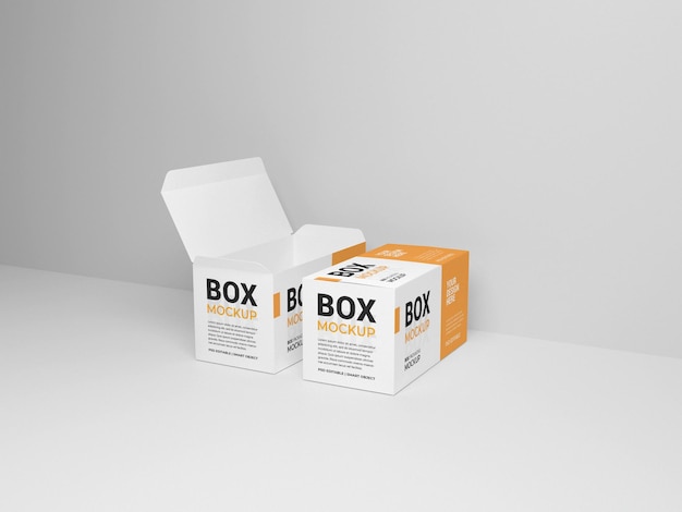 Box Packaging Mockup for Free Download