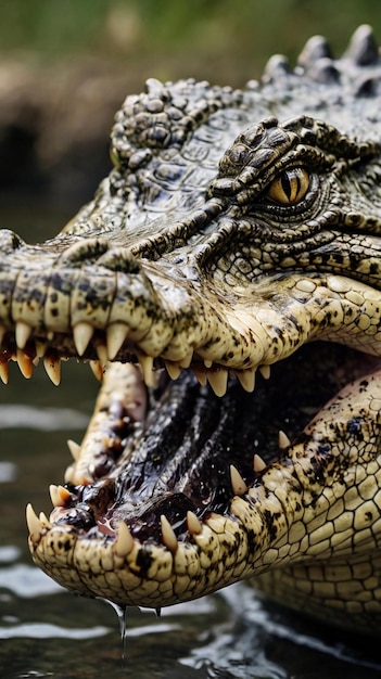 Crocodiles with Open Jaws and Sharp Teeth – Free Download