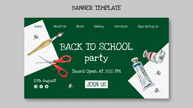 Back to School Template Design – Free Download