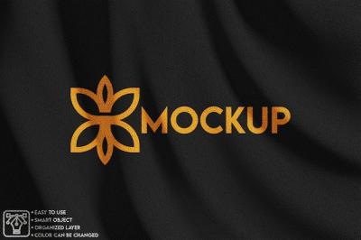 Realistic Black Fabric Mockup – Free Download