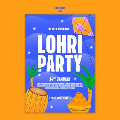 Lohri Template Design – Download Free Stock Photos