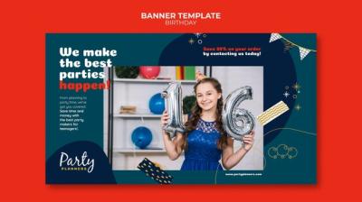 Birthday Party Banner Template