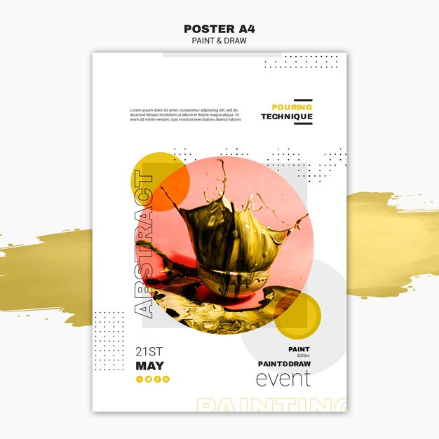 Paint Concept Poster Template – Free to Download