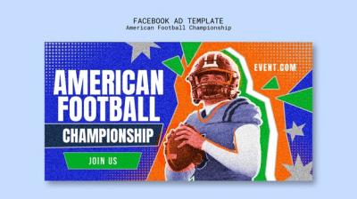 American Football Championship Template Design – Free Download