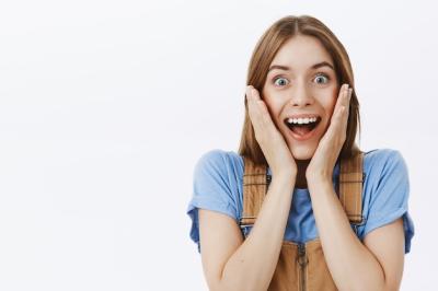 Excited Happy Girl Celebrating Awesome News – Free Stock Photo, Download for Free