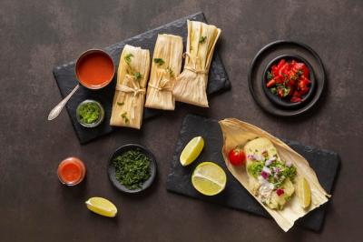 Delicious Tamales Arrangement on Plate – Free Download