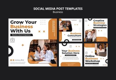 Business Growth Social Media Posts – Free Download