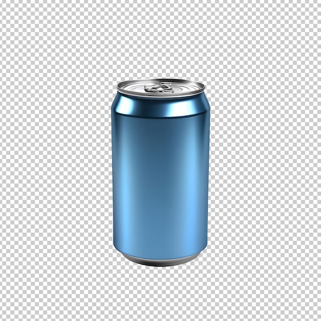 Glossy Metallic Can Isolated on Transparent Background – Free Download