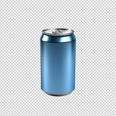 Glossy Metallic Can Isolated on Transparent Background – Free Download