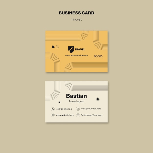 Travel Adventure Business Card Template – Free Download