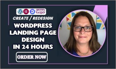 I Will Create Landing Page and Complete WordPress Website Development