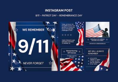 Patriot Day Template Design – Free to Download